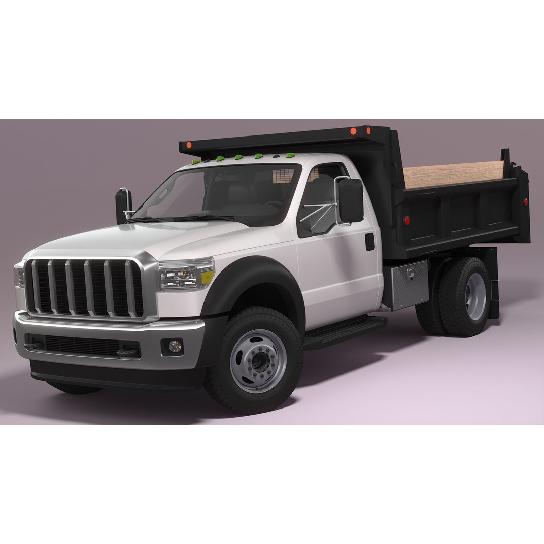 Dump Truck 3D Model – High Poly Industrial Vehicle, FBX, OBJ, Blender - View 3