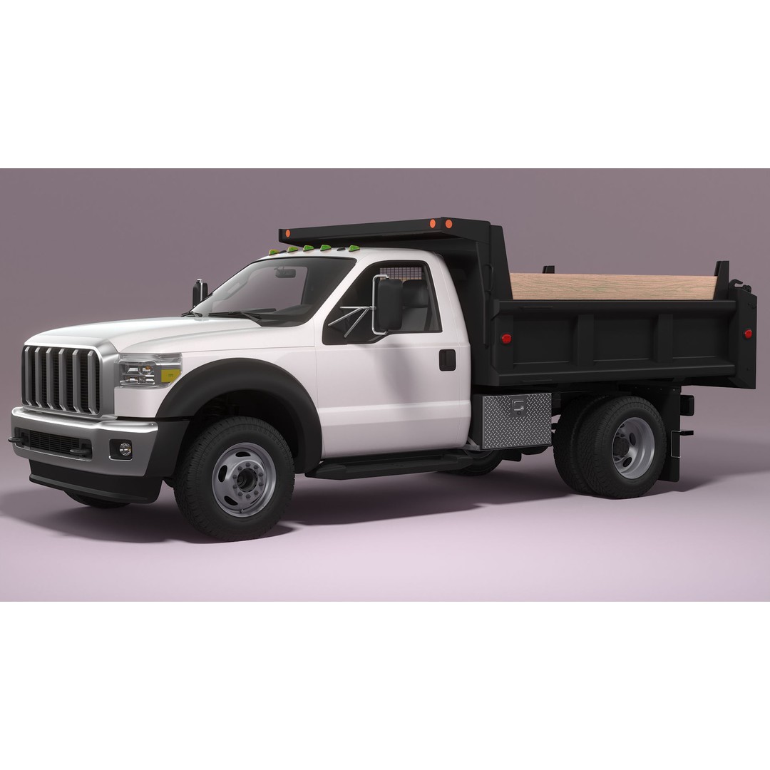 Dump Truck 3D Model – High Poly Industrial Vehicle, FBX, OBJ, Blender - View 4