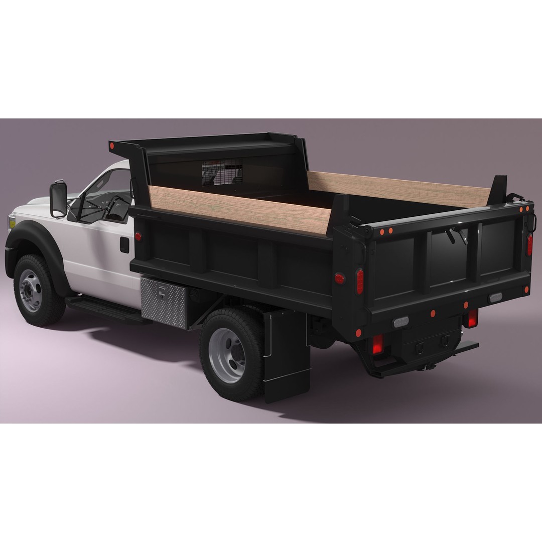 Dump Truck 3D Model – High Poly Industrial Vehicle, FBX, OBJ, Blender - View 5