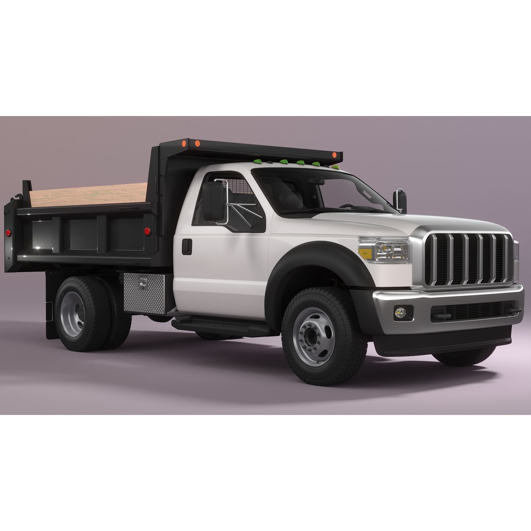 Dump Truck 3D Model – High Poly Industrial Vehicle, FBX, OBJ, Blender - View 7