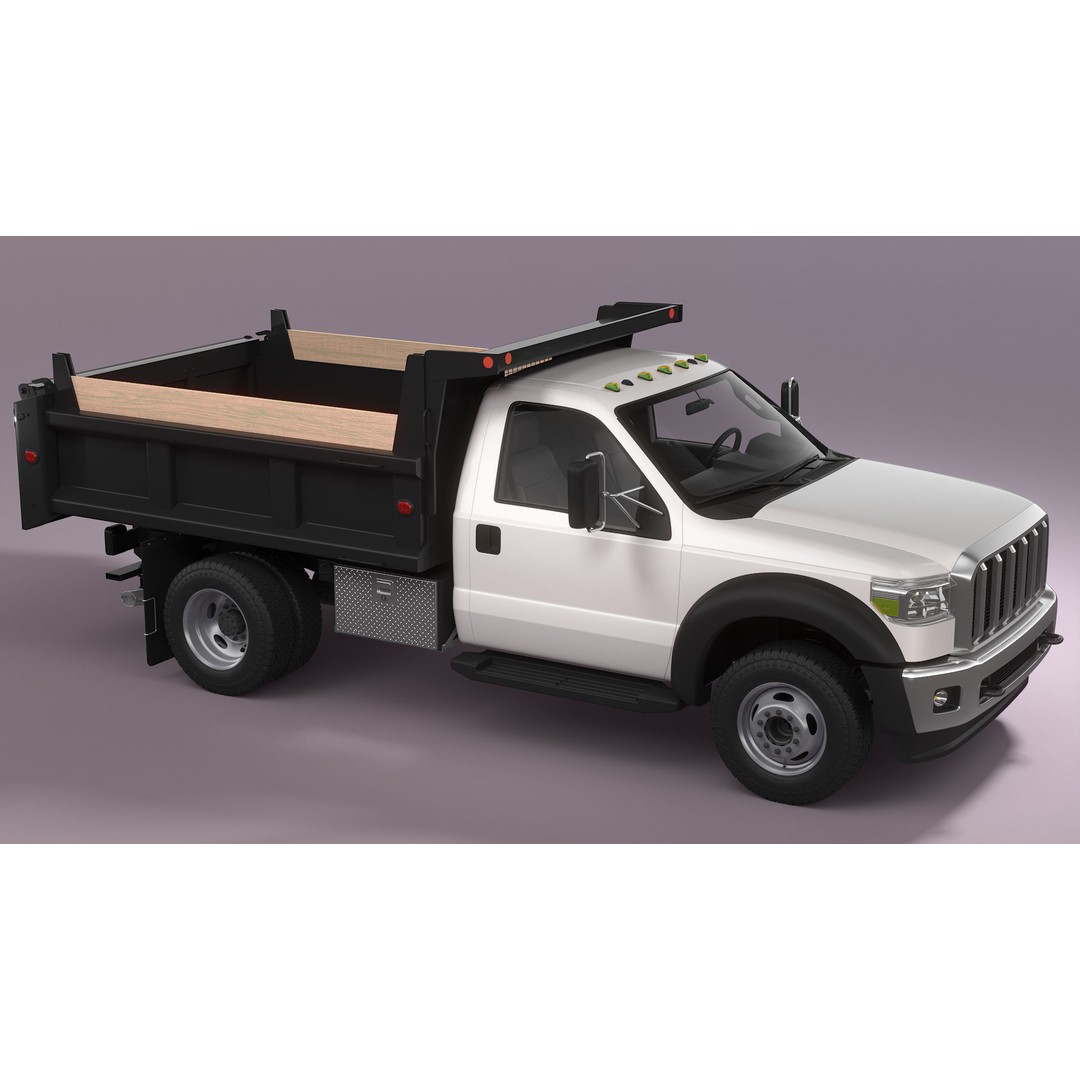 Dump Truck 3D Model – High Poly Industrial Vehicle, FBX, OBJ, Blender - View 8