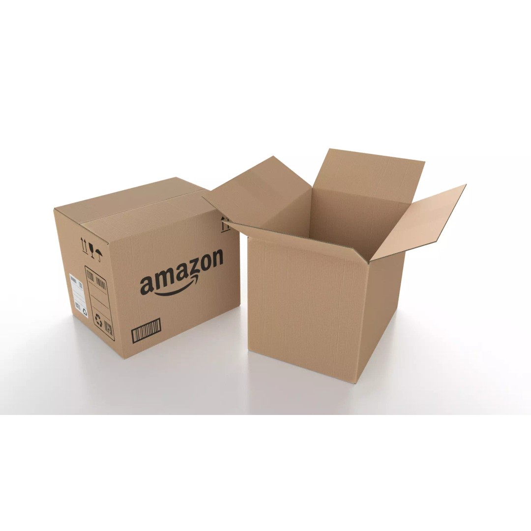 Carton Box 3D Model – Low Poly Rigged Animation with PBR Textures - View 3