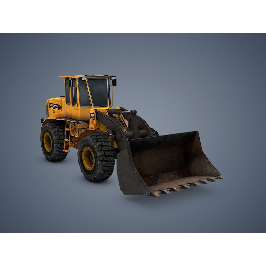 Wheel Loader 3D Model – Rigged Low-Poly Animation Asset, FBX - View 10