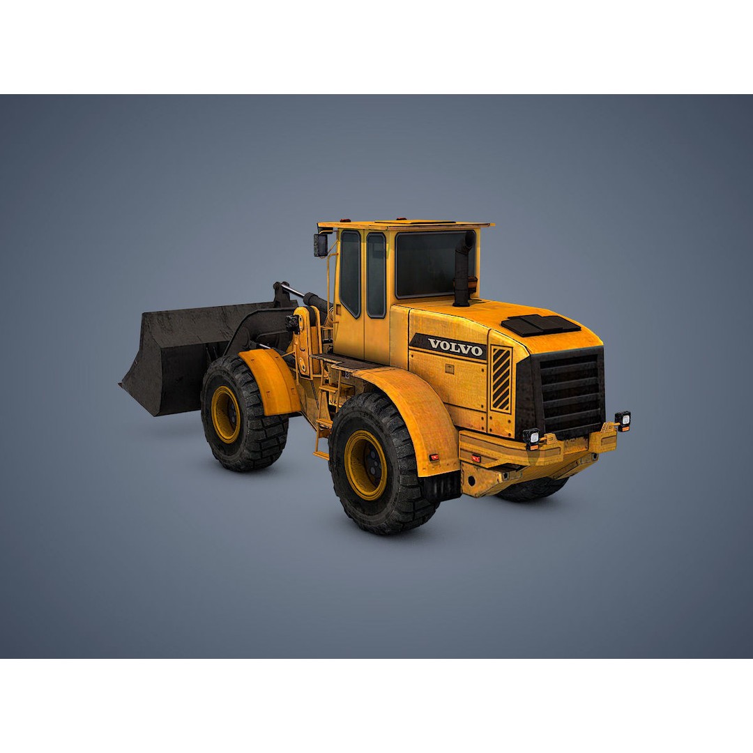 Wheel Loader 3D Model – Rigged Low-Poly Animation Asset, FBX - View 11