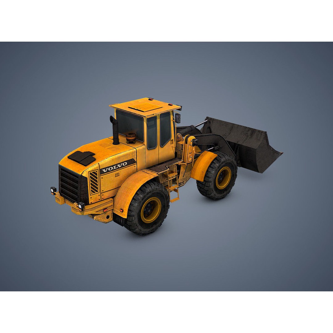 Wheel Loader 3D Model – Rigged Low-Poly Animation Asset, FBX - View 5