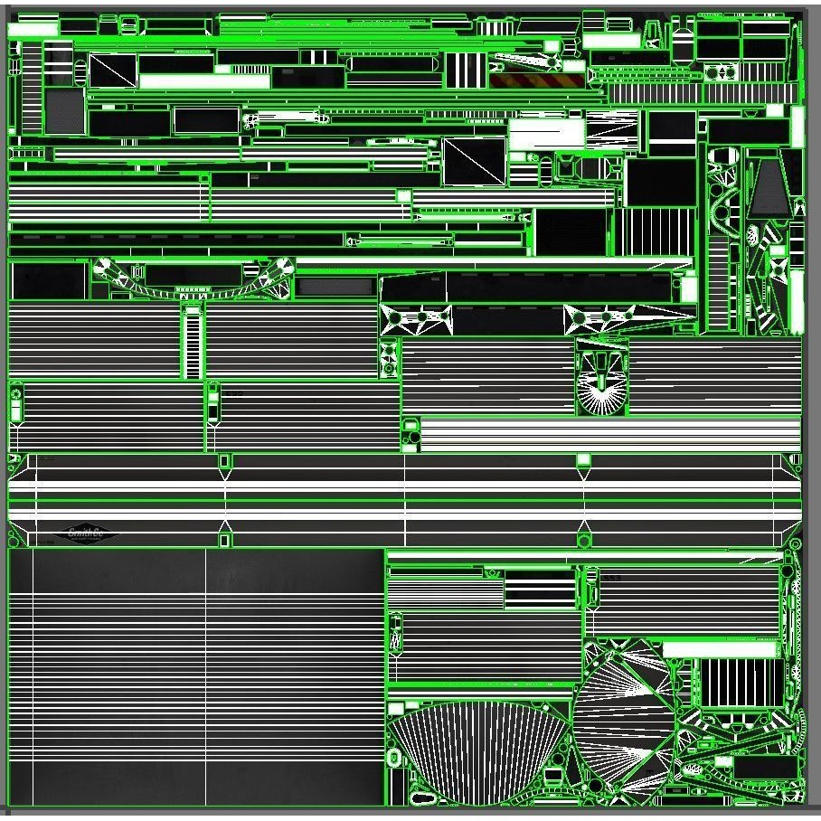 Side Dump Trailer 3D Model – Low Poly Game Ready Asset, FBX - View 28