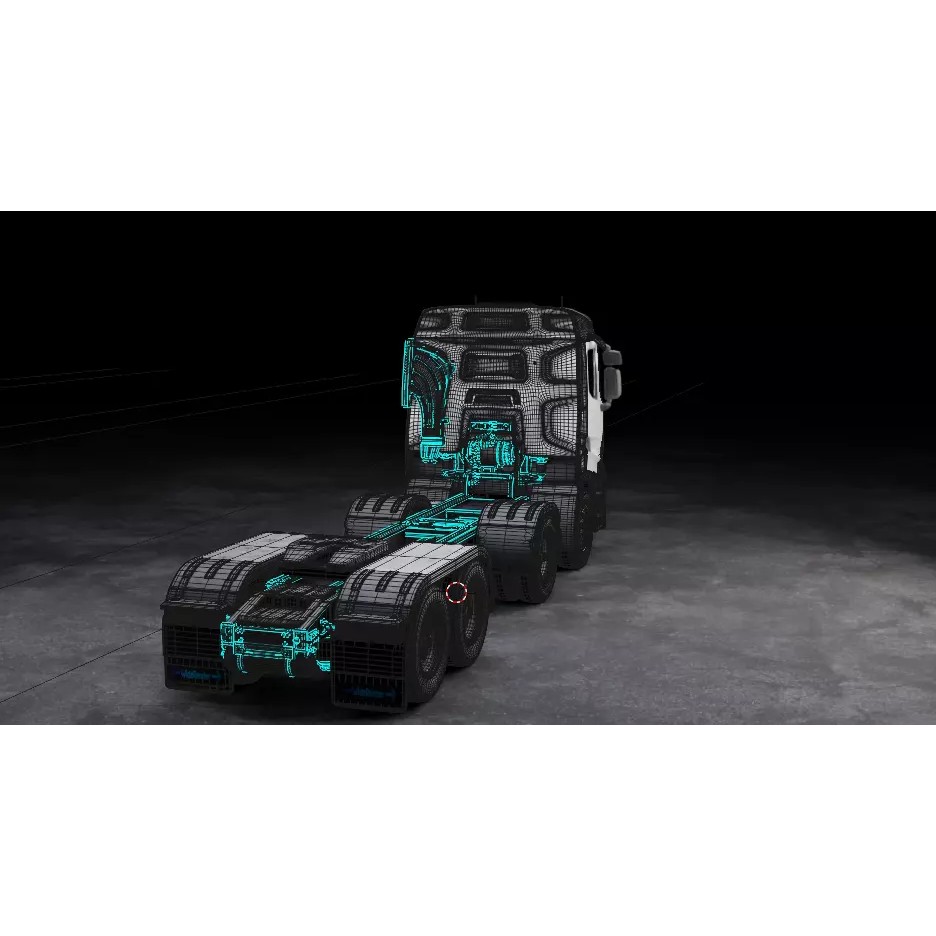 Renault Trucks T 3D Model – Low Poly Game Ready Asset, FBX, OBJ, Blender
