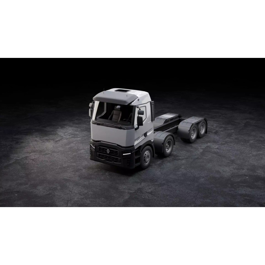 Renault Trucks T 3D Model – Low Poly Game Ready Asset, FBX, OBJ, Blender - View 2