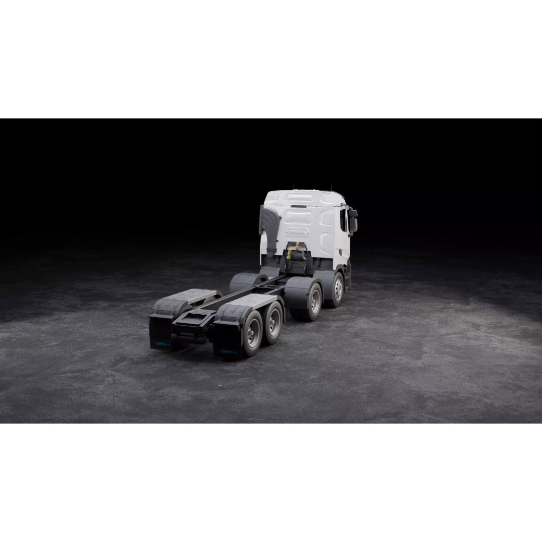 Renault Trucks T 3D Model – Low Poly Game Ready Asset, FBX, OBJ, Blender - View 3