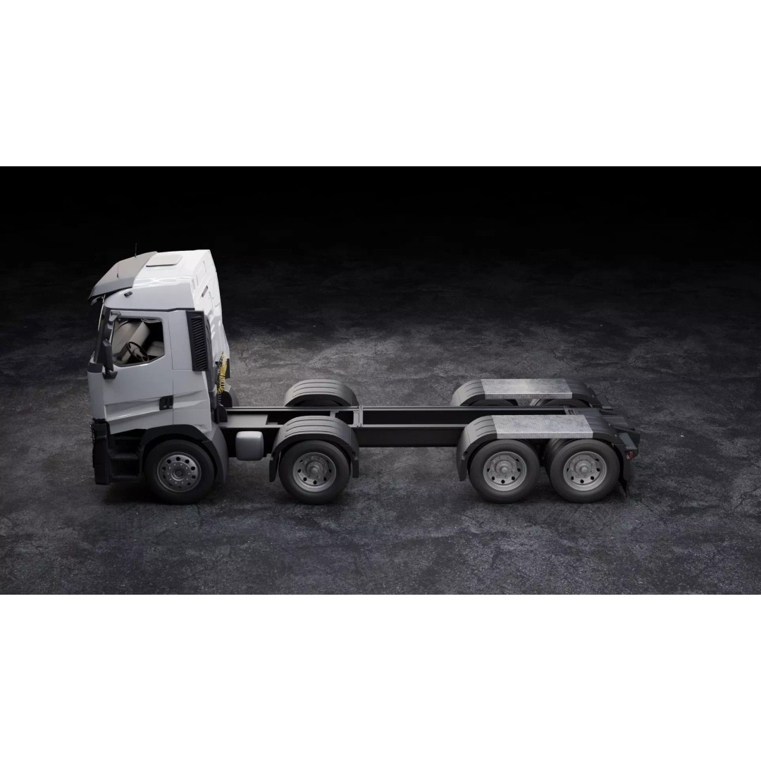 Renault Trucks T 3D Model – Low Poly Game Ready Asset, FBX, OBJ, Blender - View 4