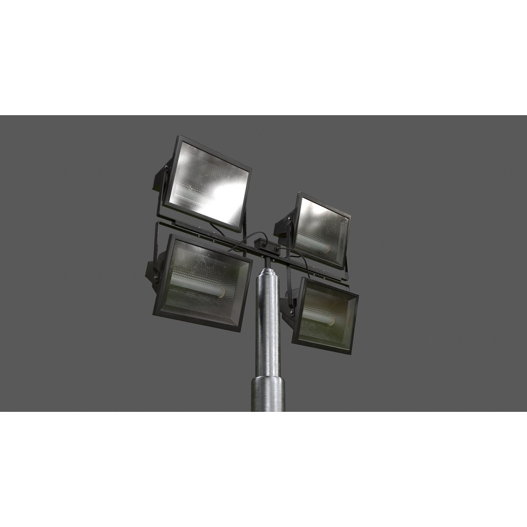 Mobile Light Tower Generator 3D Model – Low Poly PBR Game Asset, FBX - View 28