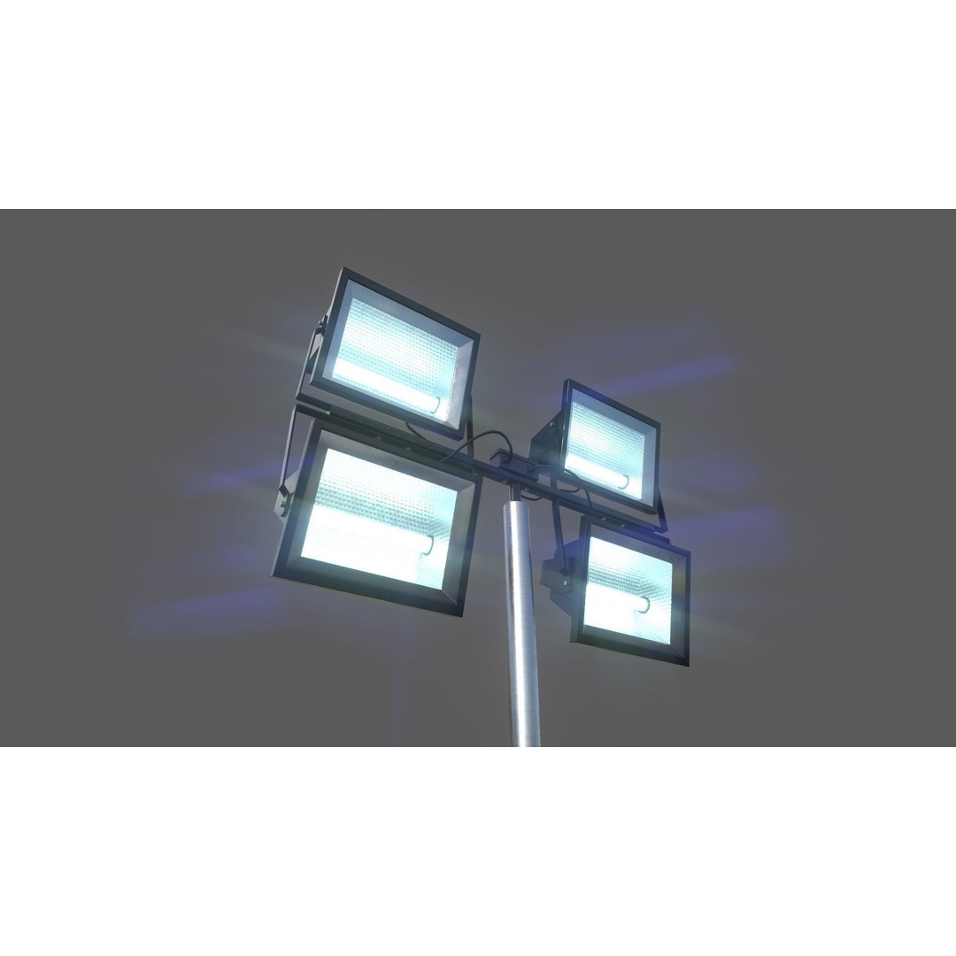 Mobile Light Tower Generator 3D Model – Low Poly PBR Game Asset, FBX - View 30