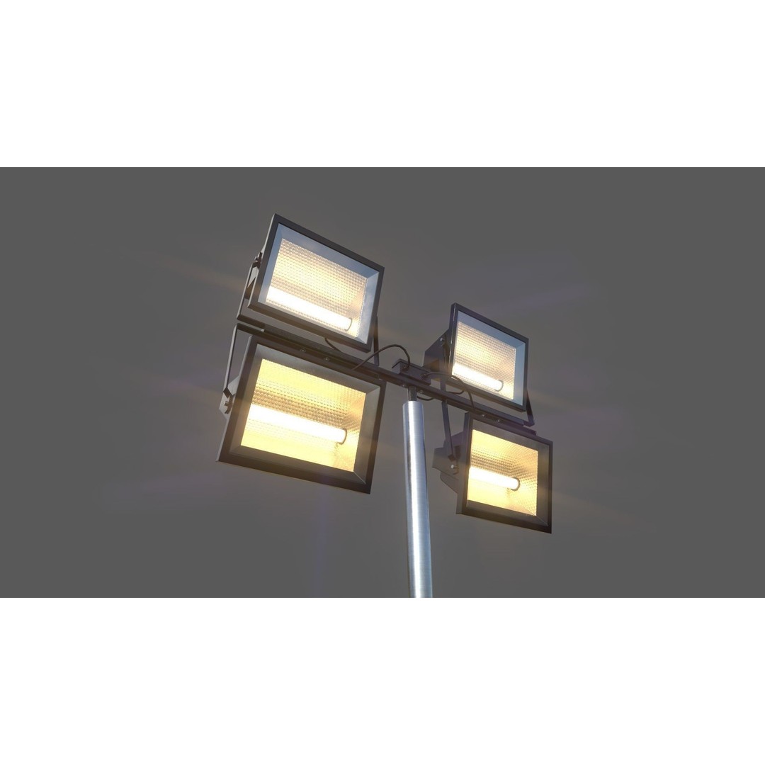 Mobile Light Tower Generator 3D Model – Low Poly PBR Game Asset, FBX - View 31