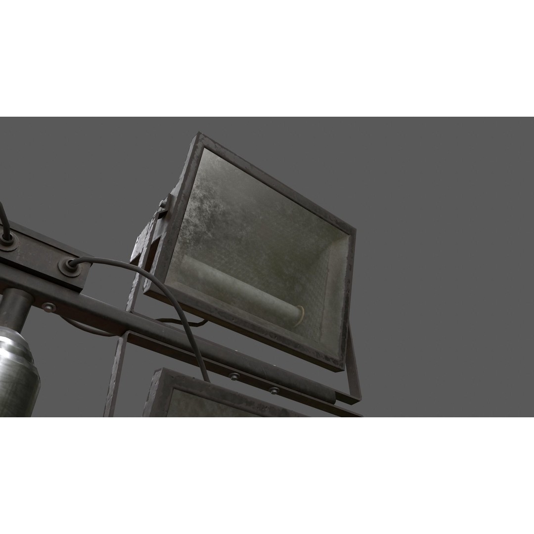 Mobile Light Tower Generator 3D Model – Low Poly PBR Game Asset, FBX - View 33