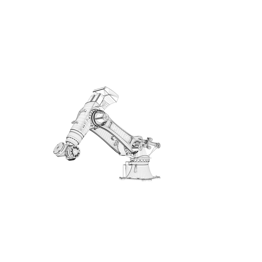 Kuka Fortech Ultra Robotic Arm 3D Model – Rigged Industrial Asset, FBX, OBJ