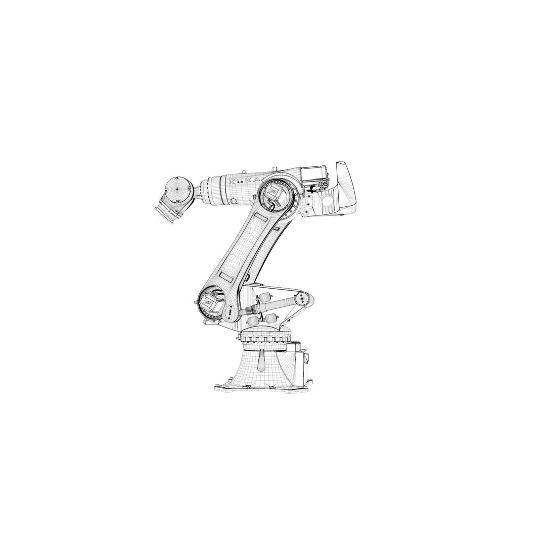 Kuka Fortech Ultra Robotic Arm 3D Model – Rigged Industrial Asset, FBX, OBJ - View 30