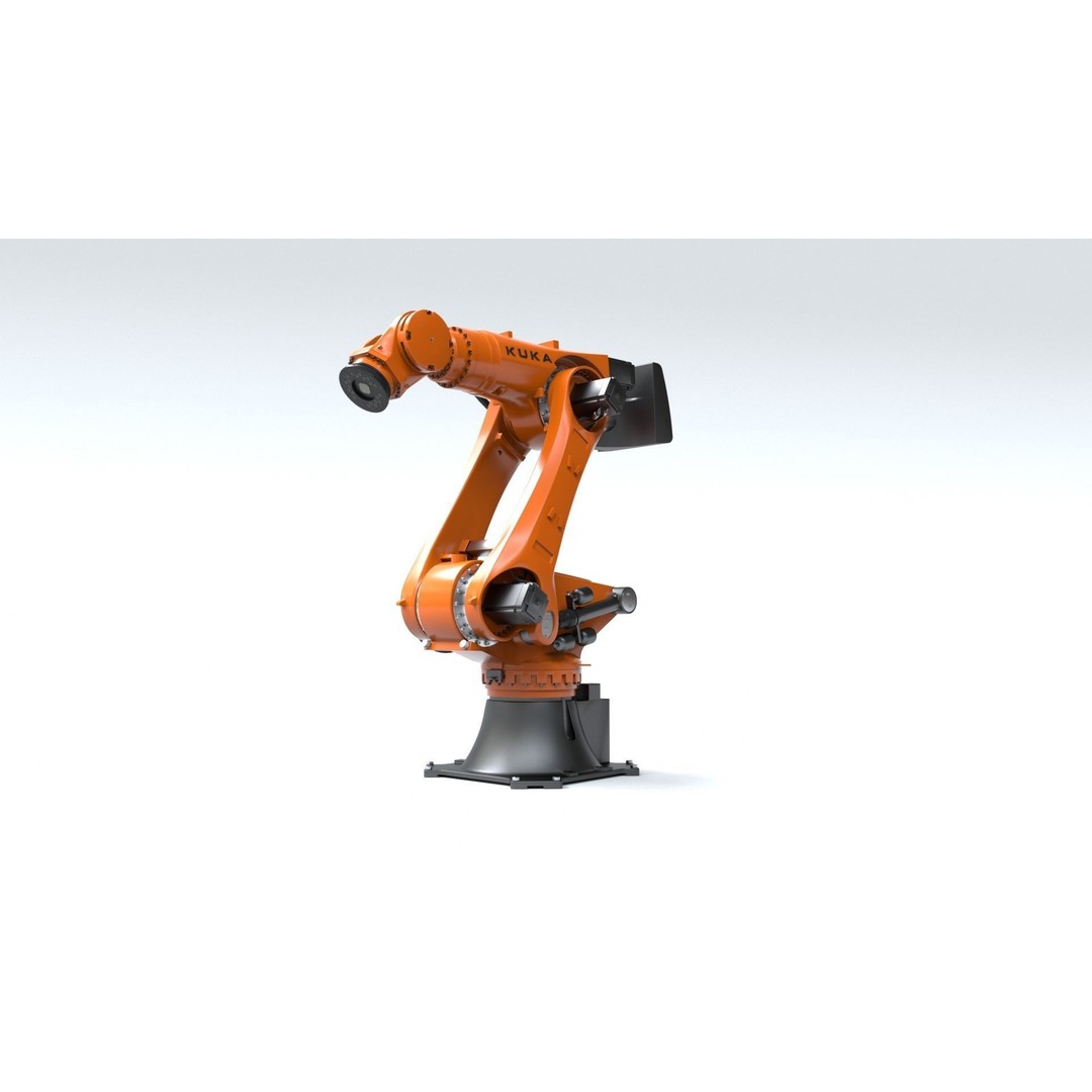 Kuka Fortech Ultra Robotic Arm 3D Model – Rigged Industrial Asset, FBX, OBJ - View 4
