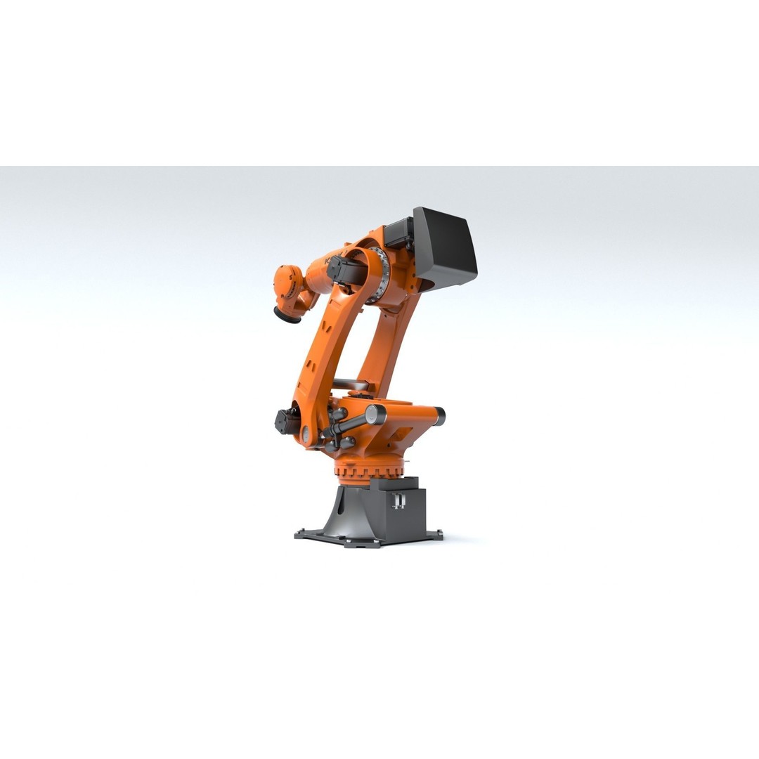 Kuka Fortech Ultra Robotic Arm 3D Model – Rigged Industrial Asset, FBX, OBJ - View 6