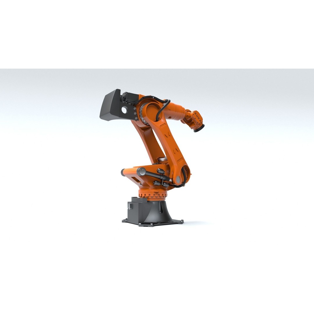 Kuka Fortech Ultra Robotic Arm 3D Model – Rigged Industrial Asset, FBX, OBJ - View 7