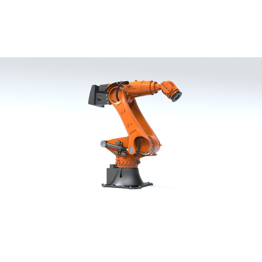 Kuka Fortech Ultra Robotic Arm 3D Model – Rigged Industrial Asset, FBX, OBJ - View 8
