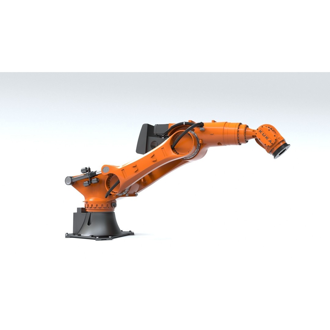 Kuka Fortech Ultra Robotic Arm 3D Model – Rigged Industrial Asset, FBX, OBJ - View 9