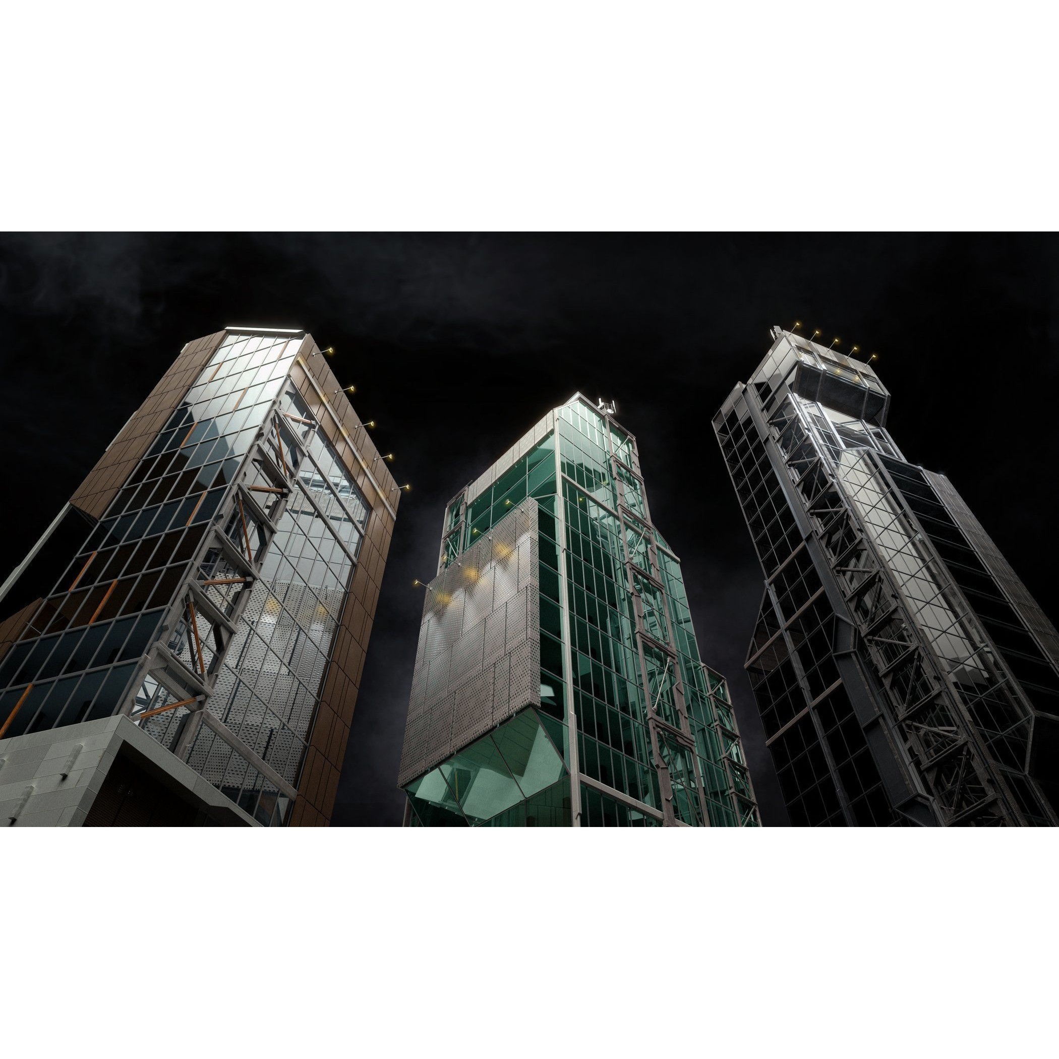 Urban Skyscraper Pack - High-Quality 3D Model