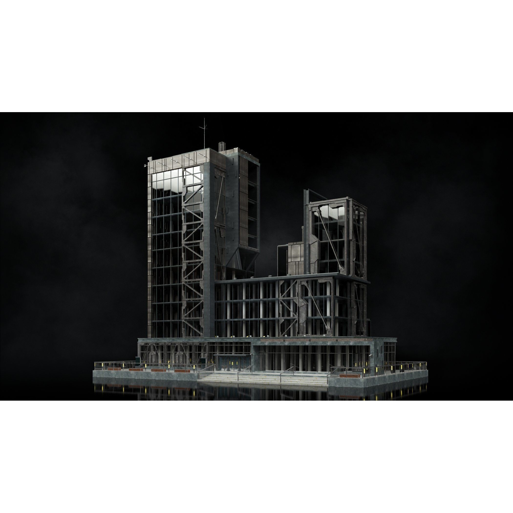 Urban Skyscraper Pack - High-Quality 3D Model - View 11