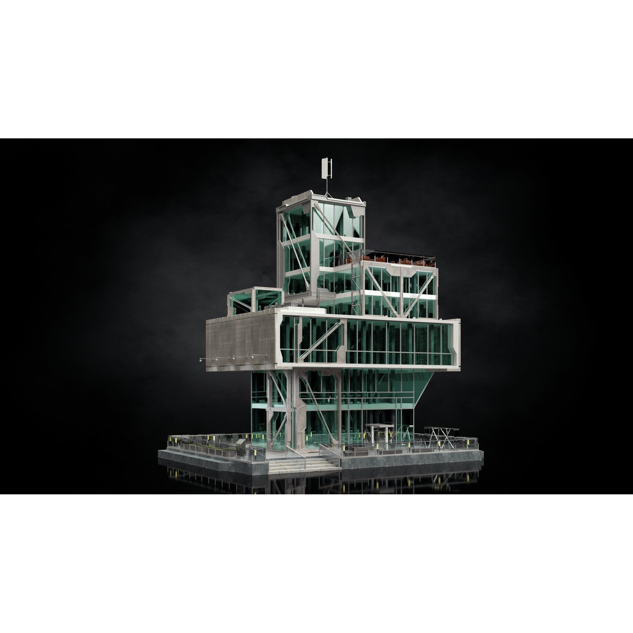 Urban Skyscraper Pack - High-Quality 3D Model - View 13