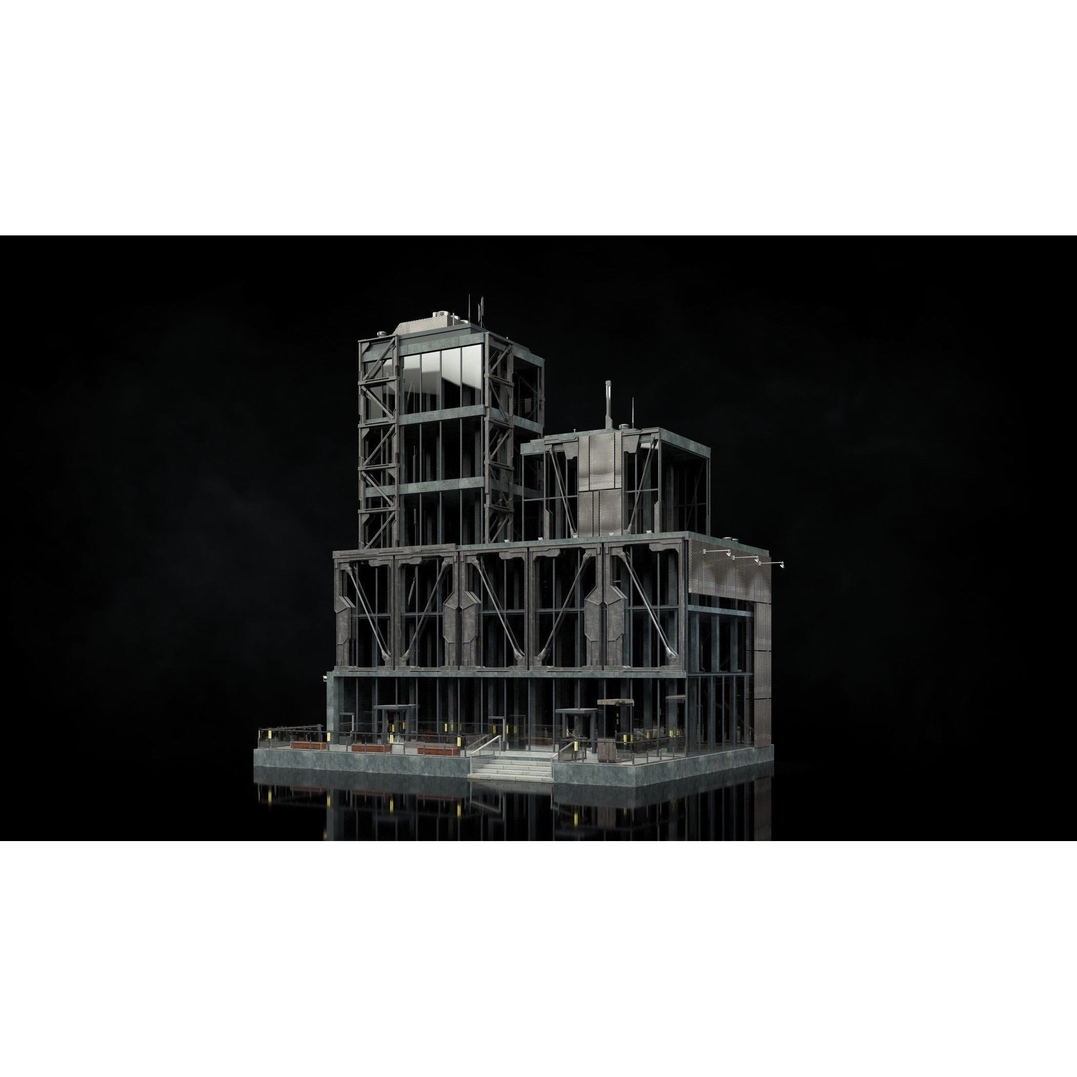 Urban Skyscraper Pack - High-Quality 3D Model - View 15