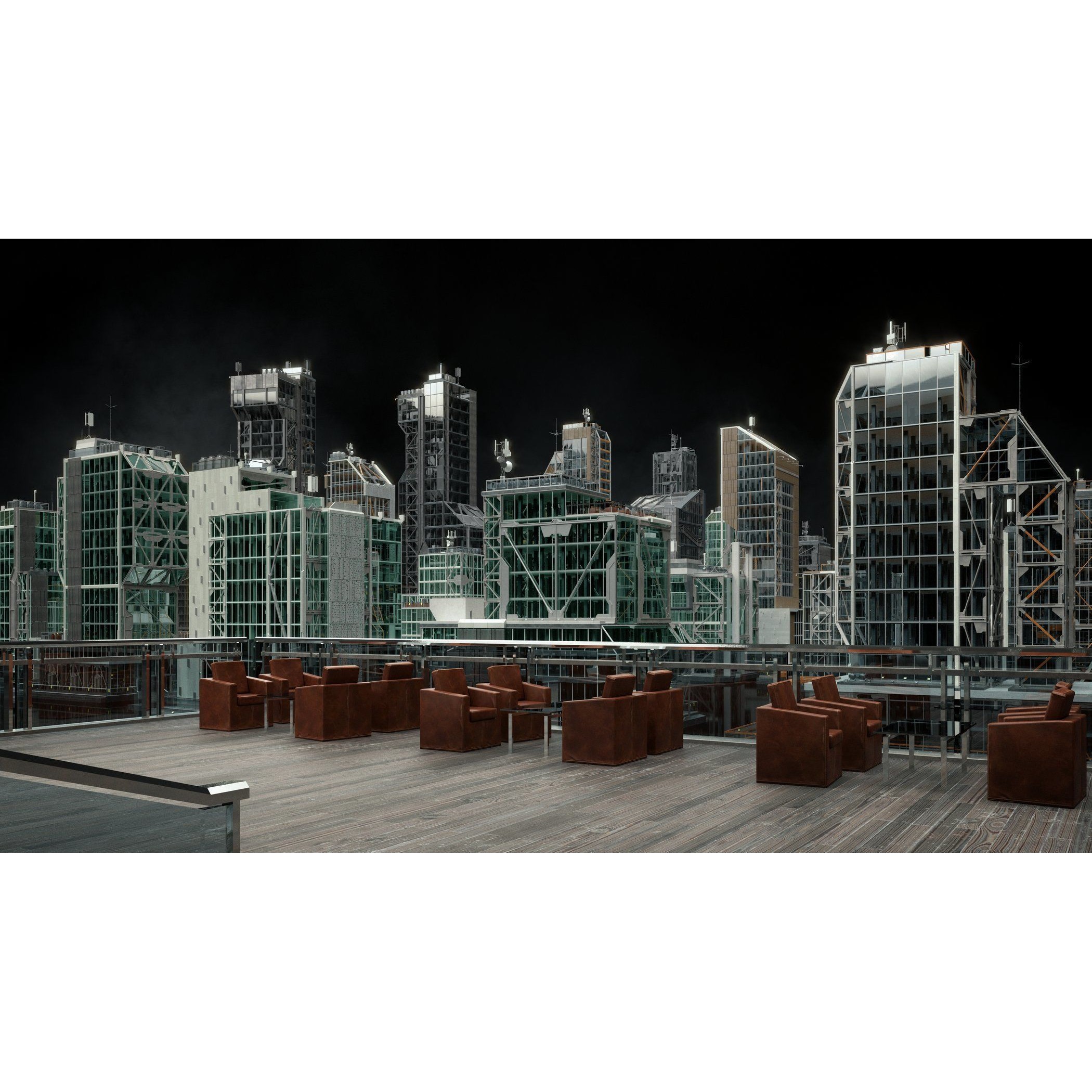 Urban Skyscraper Pack - High-Quality 3D Model - View 17