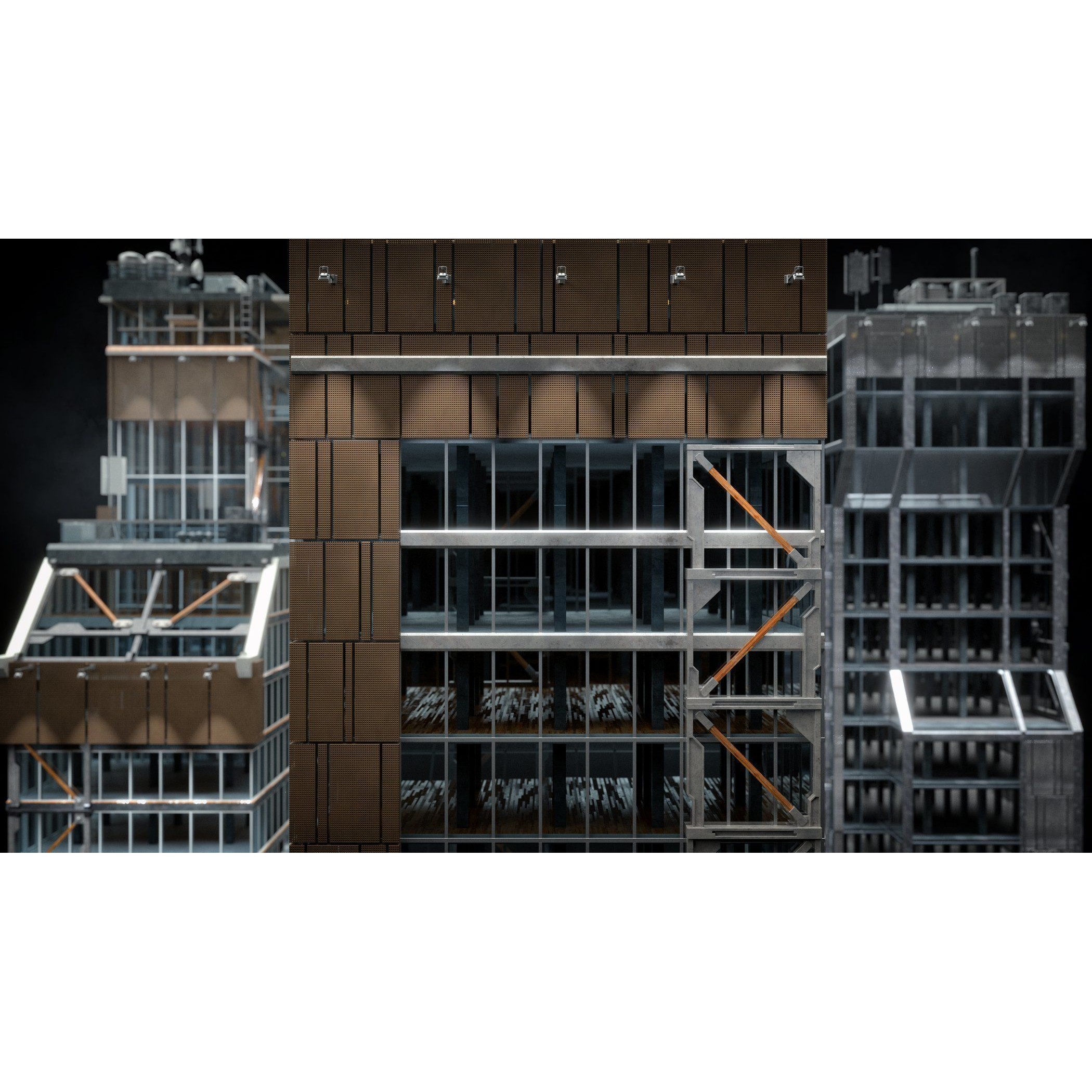 Urban Skyscraper Pack - High-Quality 3D Model - View 19