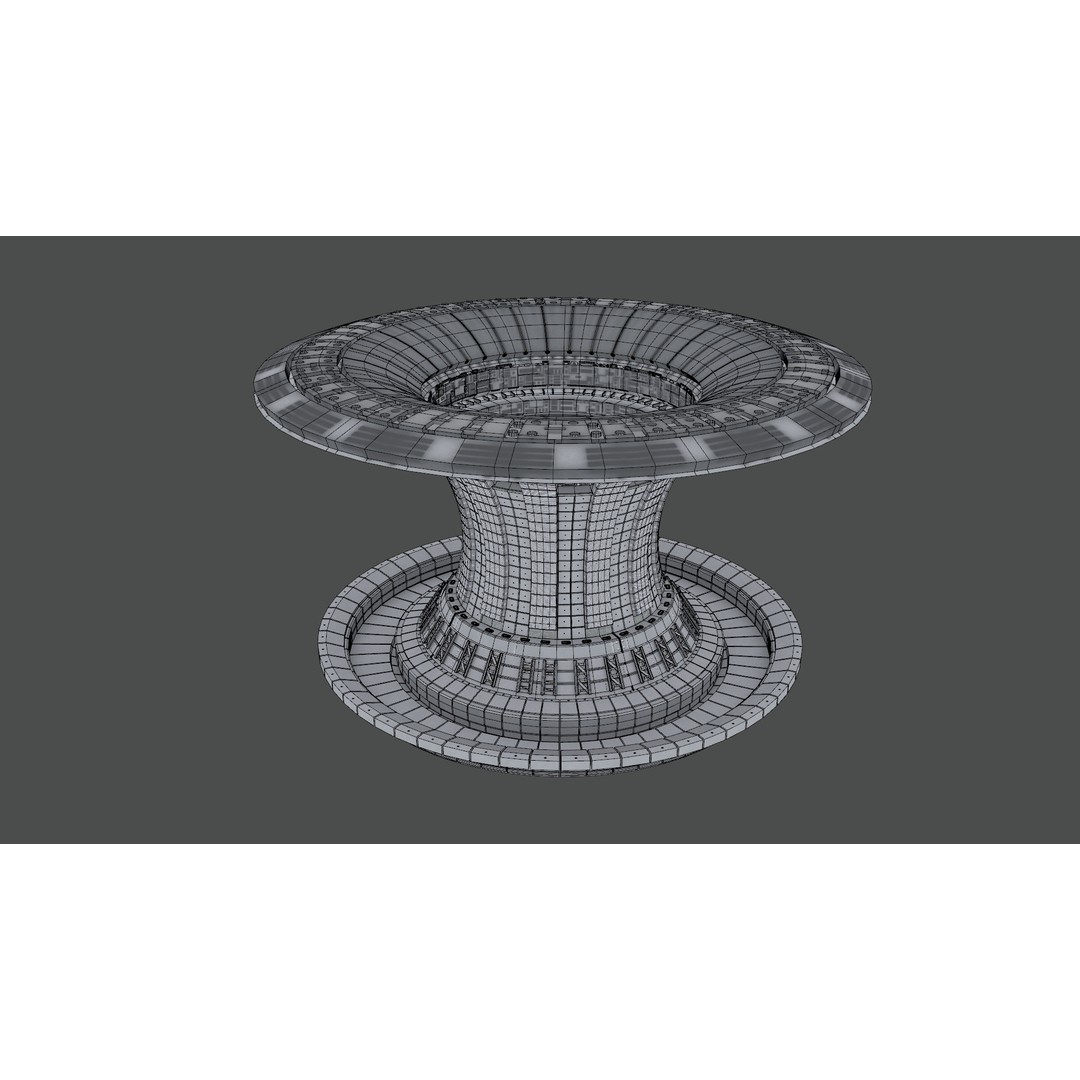 Nuclear Reactor Room 3D Model – Low Poly PBR Game-Ready FBX - View 17