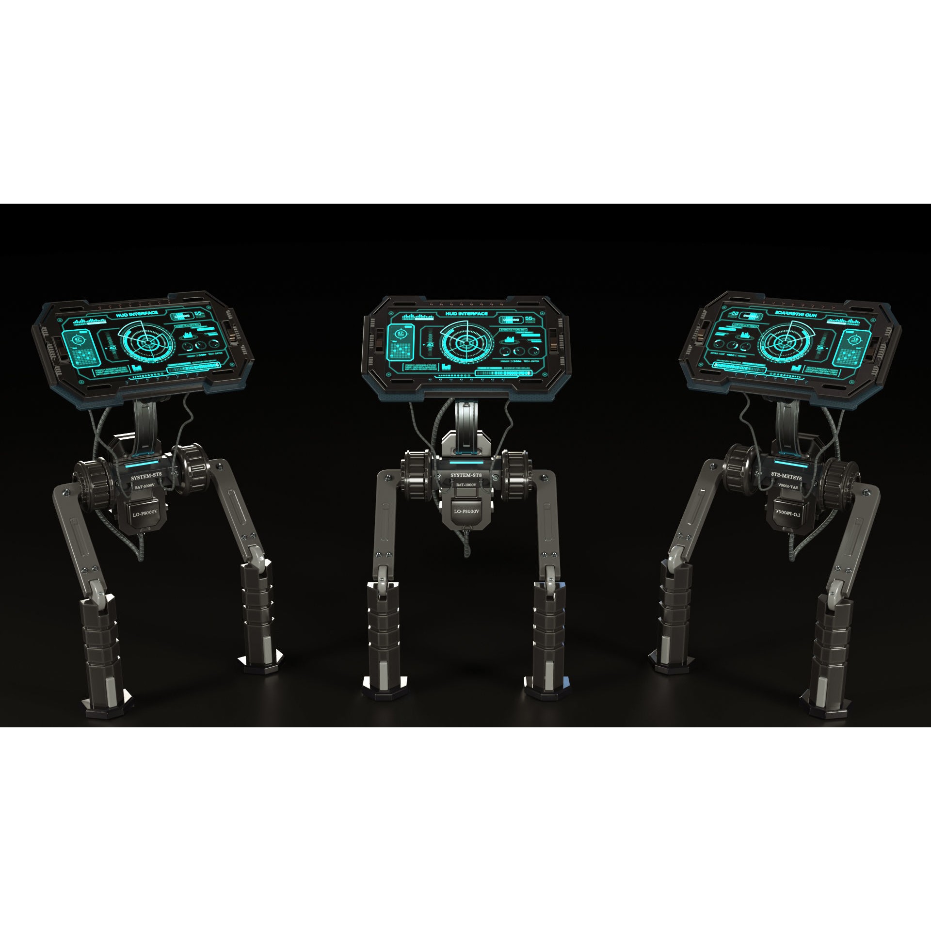 Sci Fi Interior Station - Game-Ready 3D Model - View 17