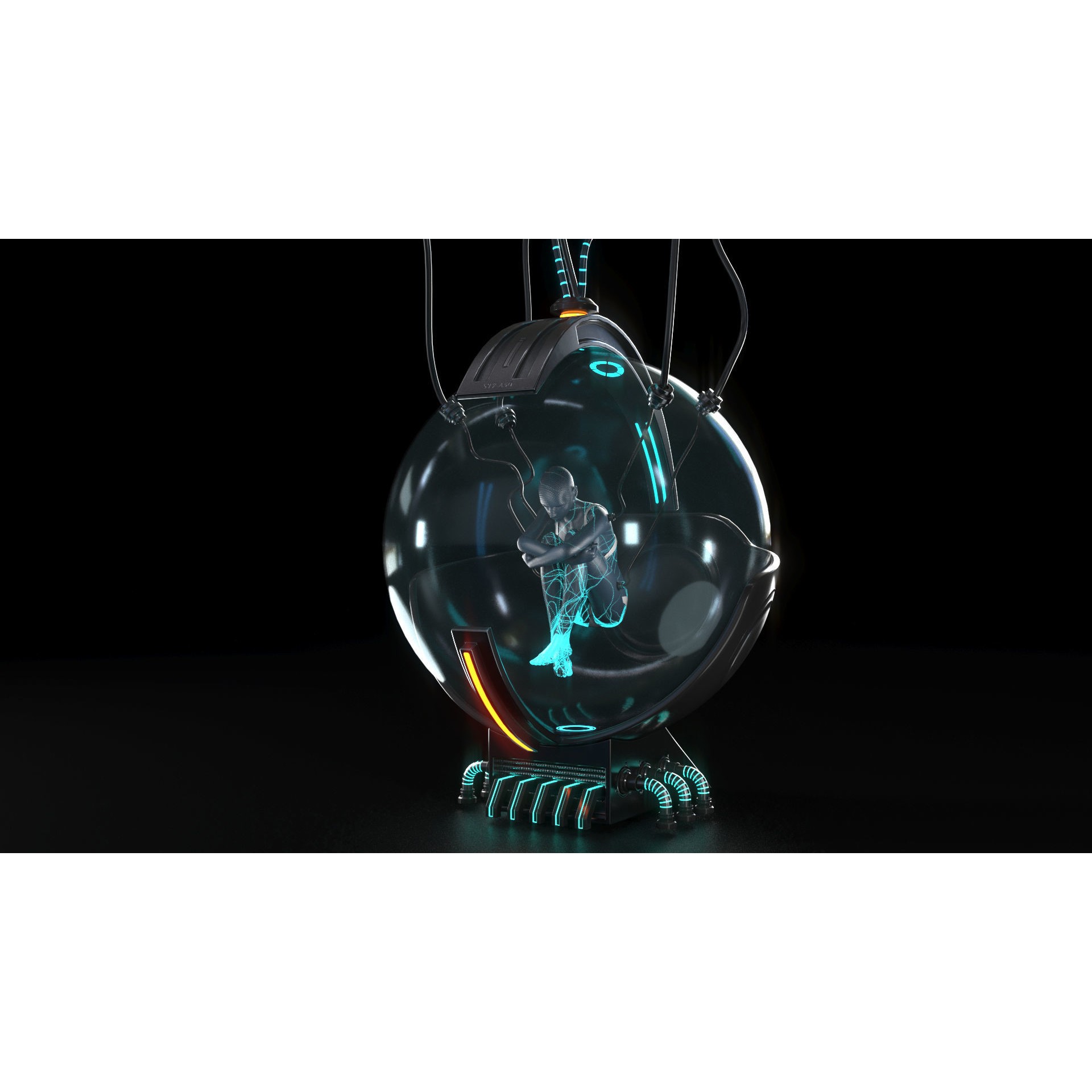 Sci Fi Interior Station - Game-Ready 3D Model - View 18