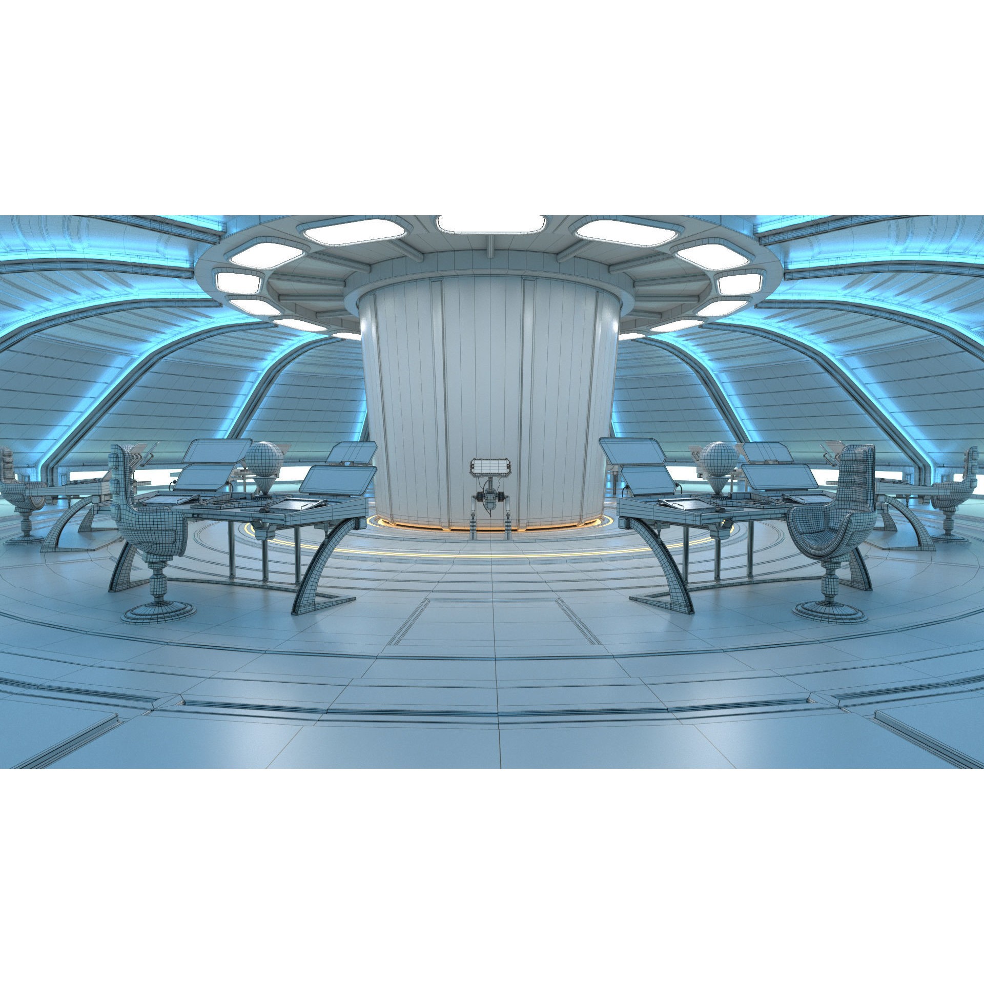 Sci Fi Interior Station - Game-Ready 3D Model - View 20