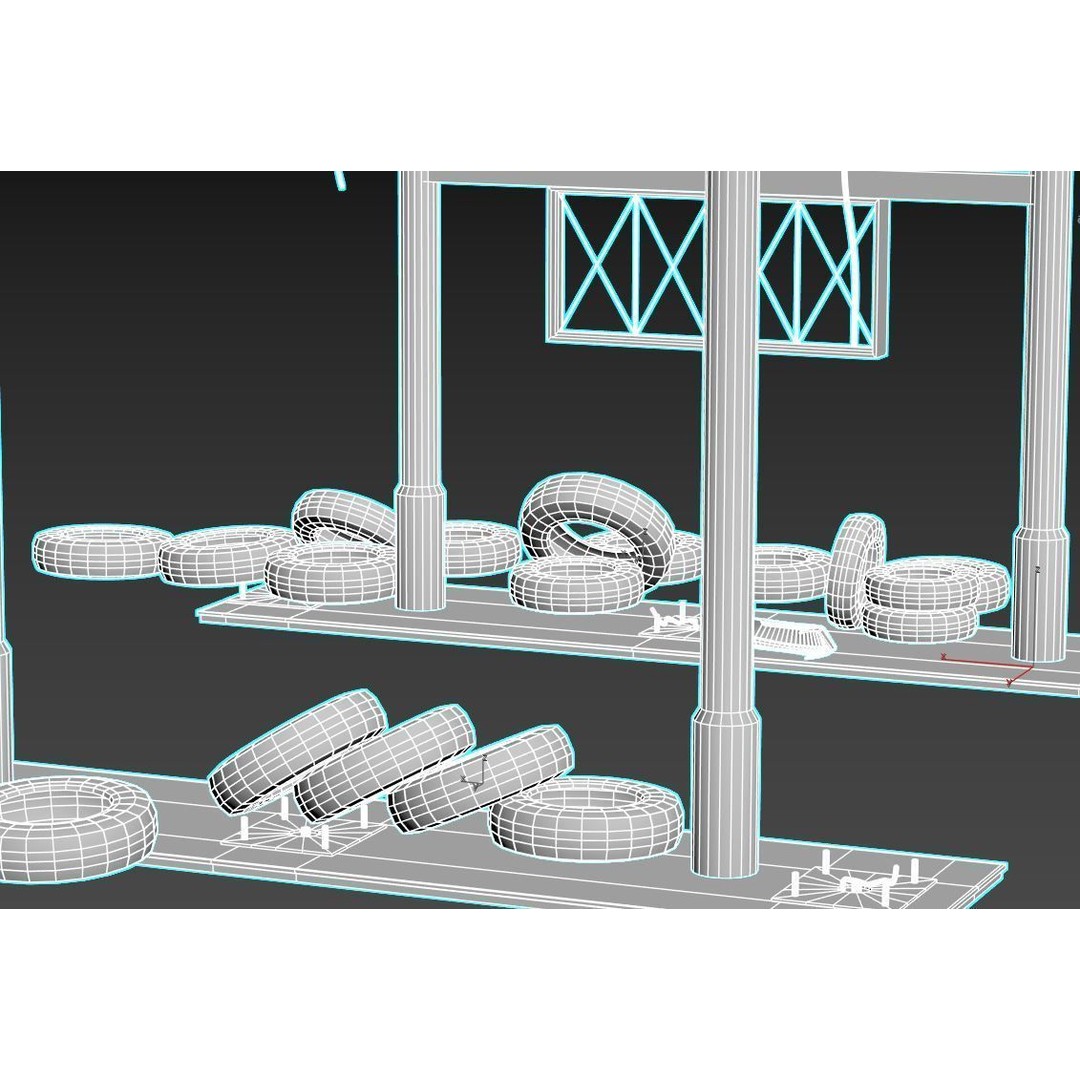 Abandoned Petrol Station 3D Model – Realistic Industrial Asset, FBX - View 15