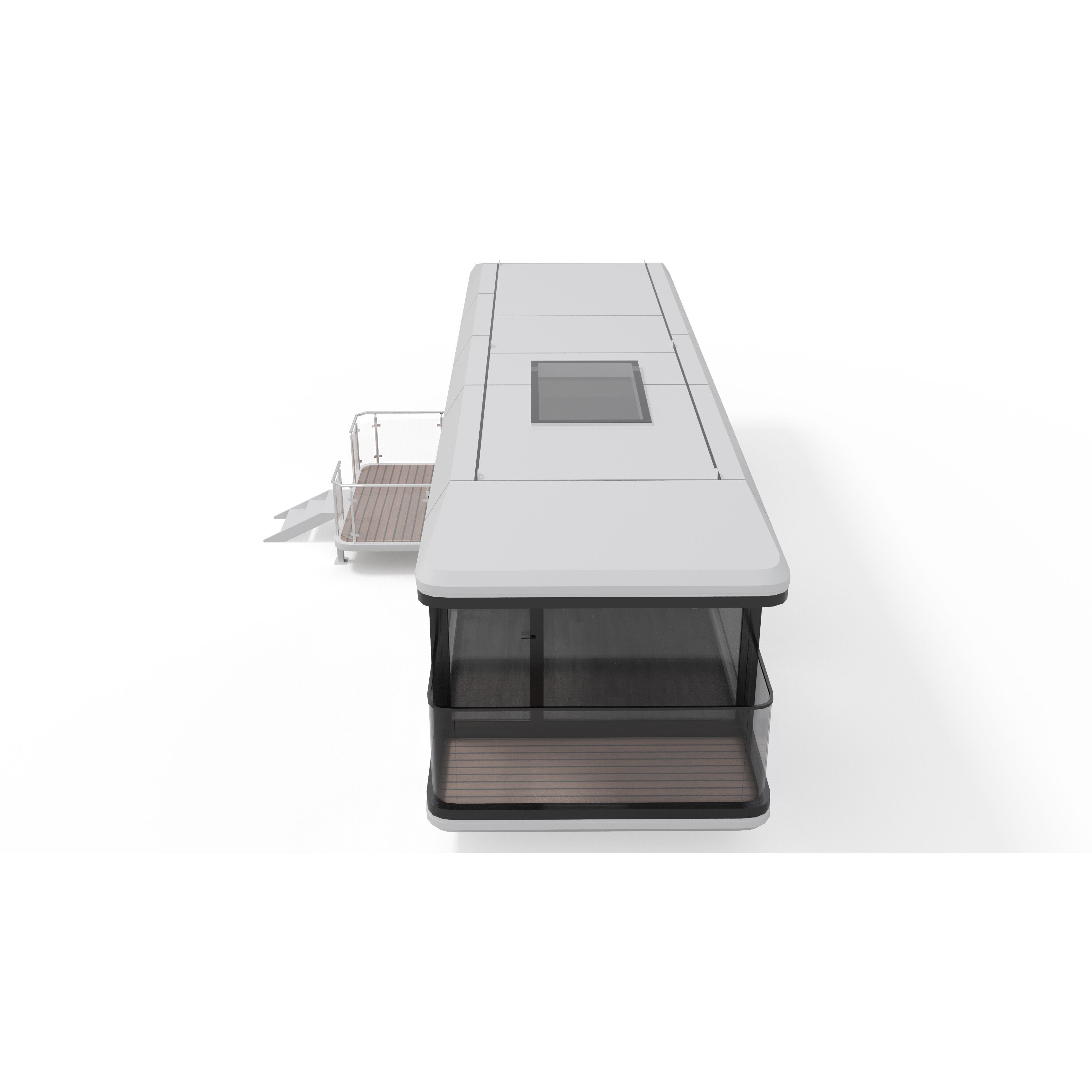 Capsule Modular Two-Room House - Low-Poly Game-Ready 3D Model - View 10