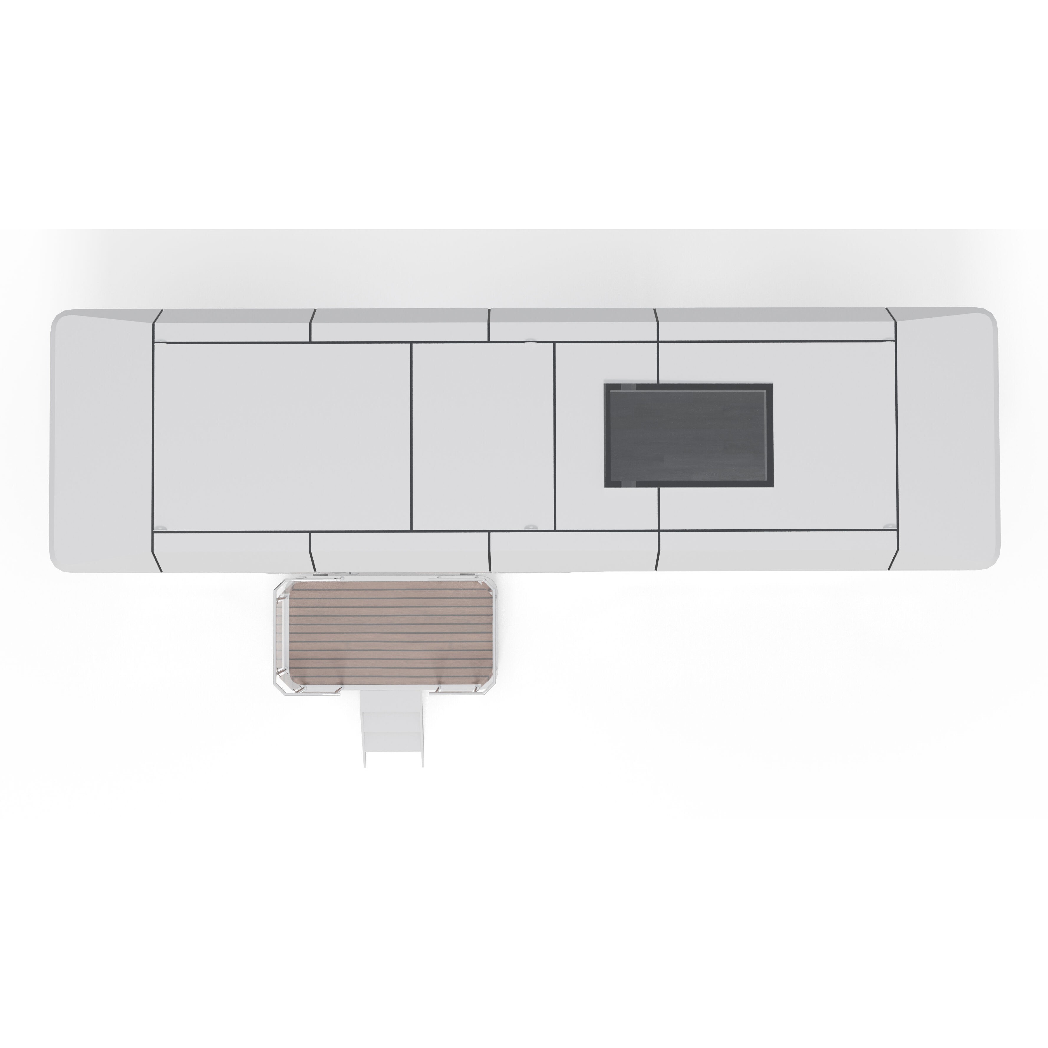 Capsule Modular Two-Room House - Low-Poly Game-Ready 3D Model - View 8