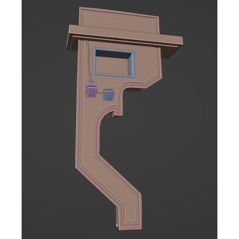 Alien Steam Laboratory 3D Model – Low Poly Sci-Fi Environment, Blender - View 12
