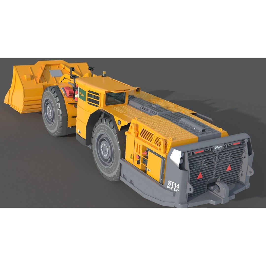 Scooptram ST14 3D Model – High Poly Technical Specification, FBX, OBJ - View 12