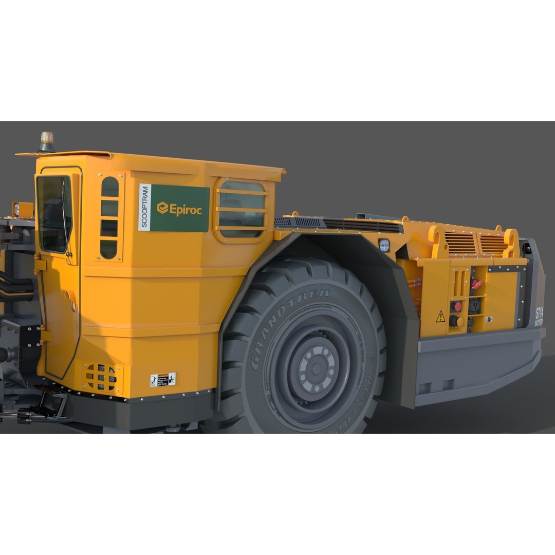 Scooptram ST14 3D Model – High Poly Technical Specification, FBX, OBJ - View 13