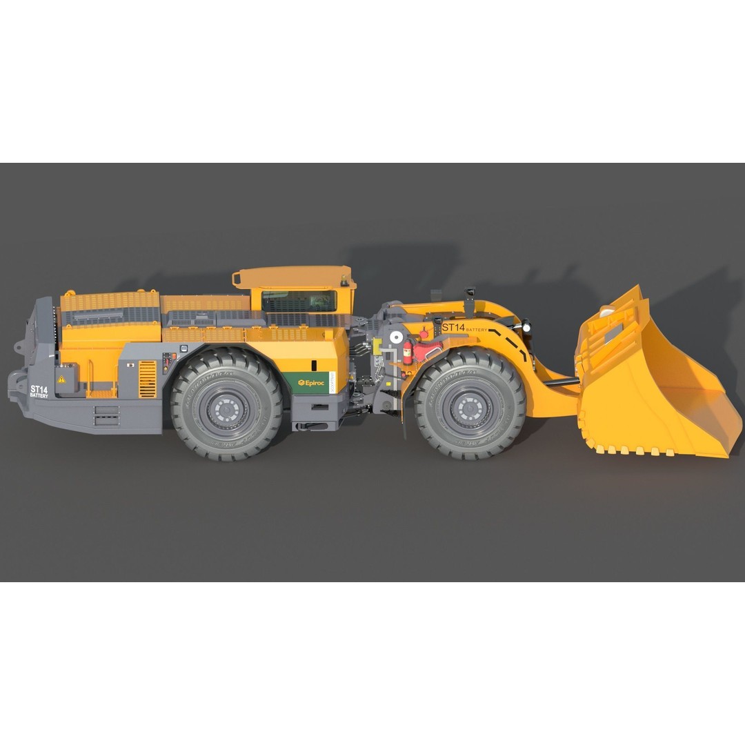Scooptram ST14 3D Model – High Poly Technical Specification, FBX, OBJ - View 15