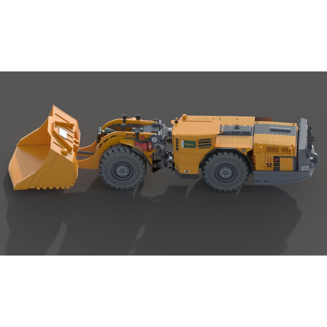 Scooptram ST14 3D Model – High Poly Technical Specification, FBX, OBJ - View 16