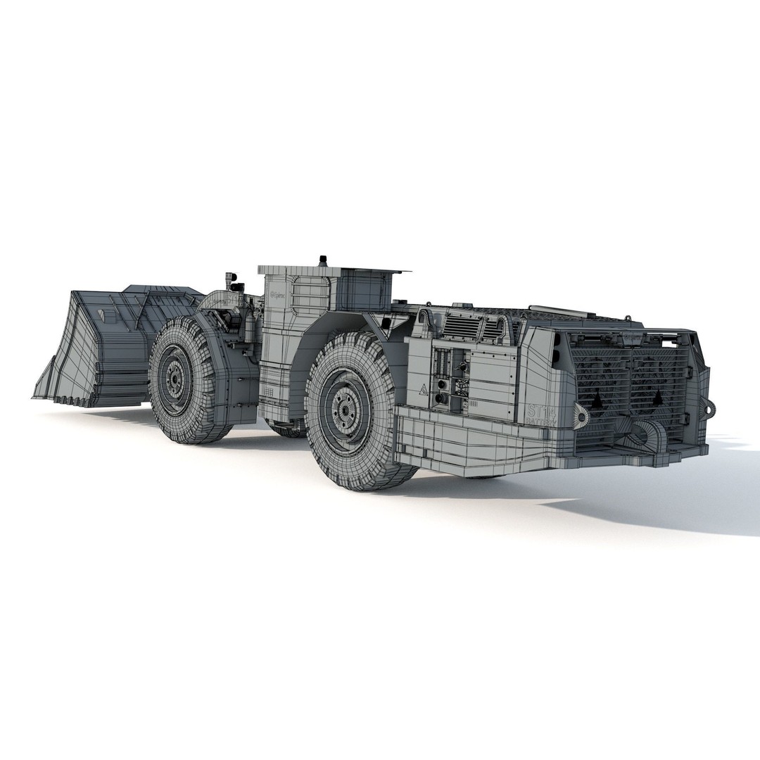 Scooptram ST14 3D Model – High Poly Technical Specification, FBX, OBJ - View 20