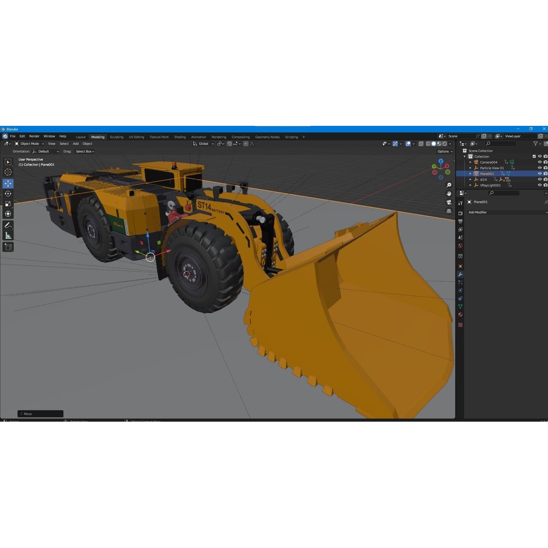 Scooptram ST14 3D Model – High Poly Technical Specification, FBX, OBJ - View 22