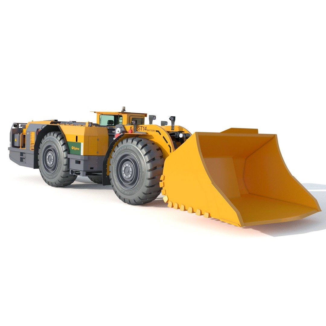 Scooptram ST14 3D Model – High Poly Technical Specification, FBX, OBJ - View 3