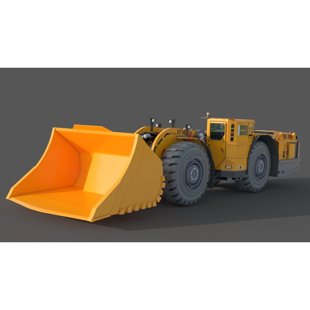 Scooptram ST14 3D Model – High Poly Technical Specification, FBX, OBJ - View 5