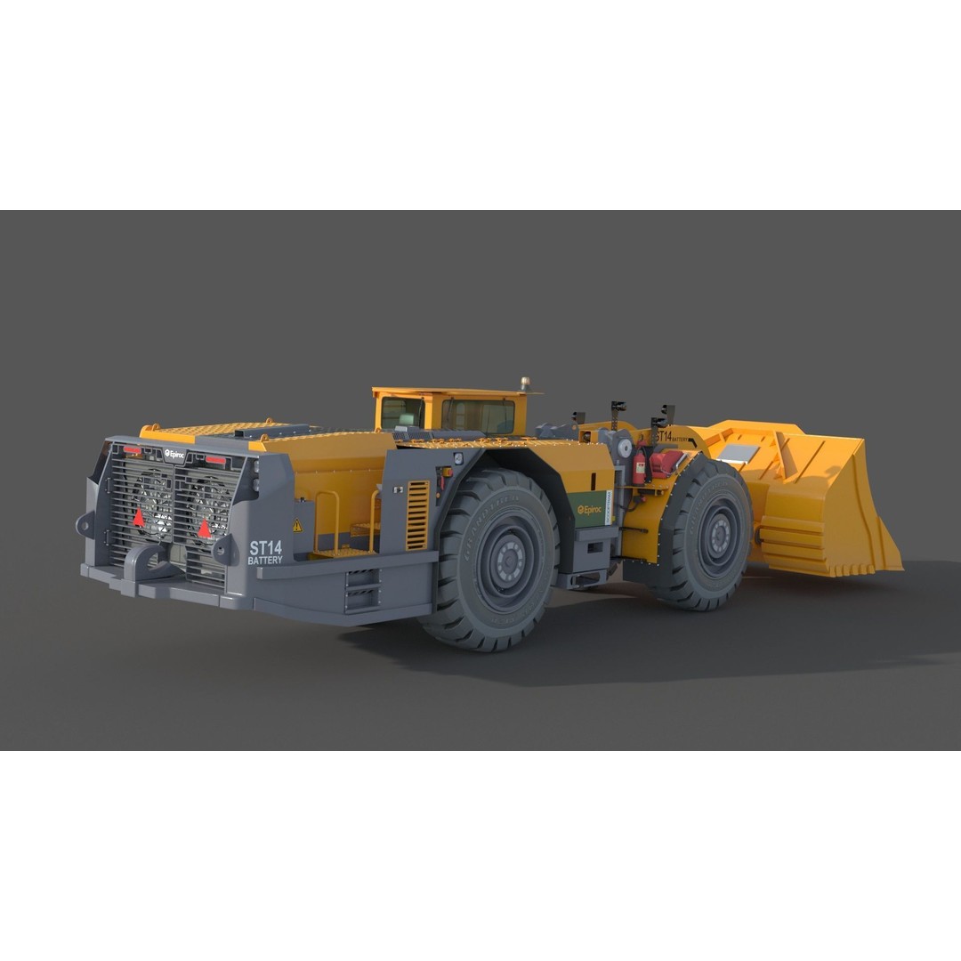 Scooptram ST14 3D Model – High Poly Technical Specification, FBX, OBJ - View 7