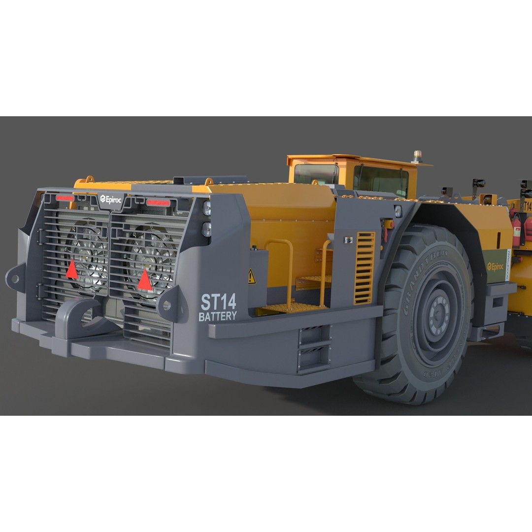 Scooptram ST14 3D Model – High Poly Technical Specification, FBX, OBJ - View 8