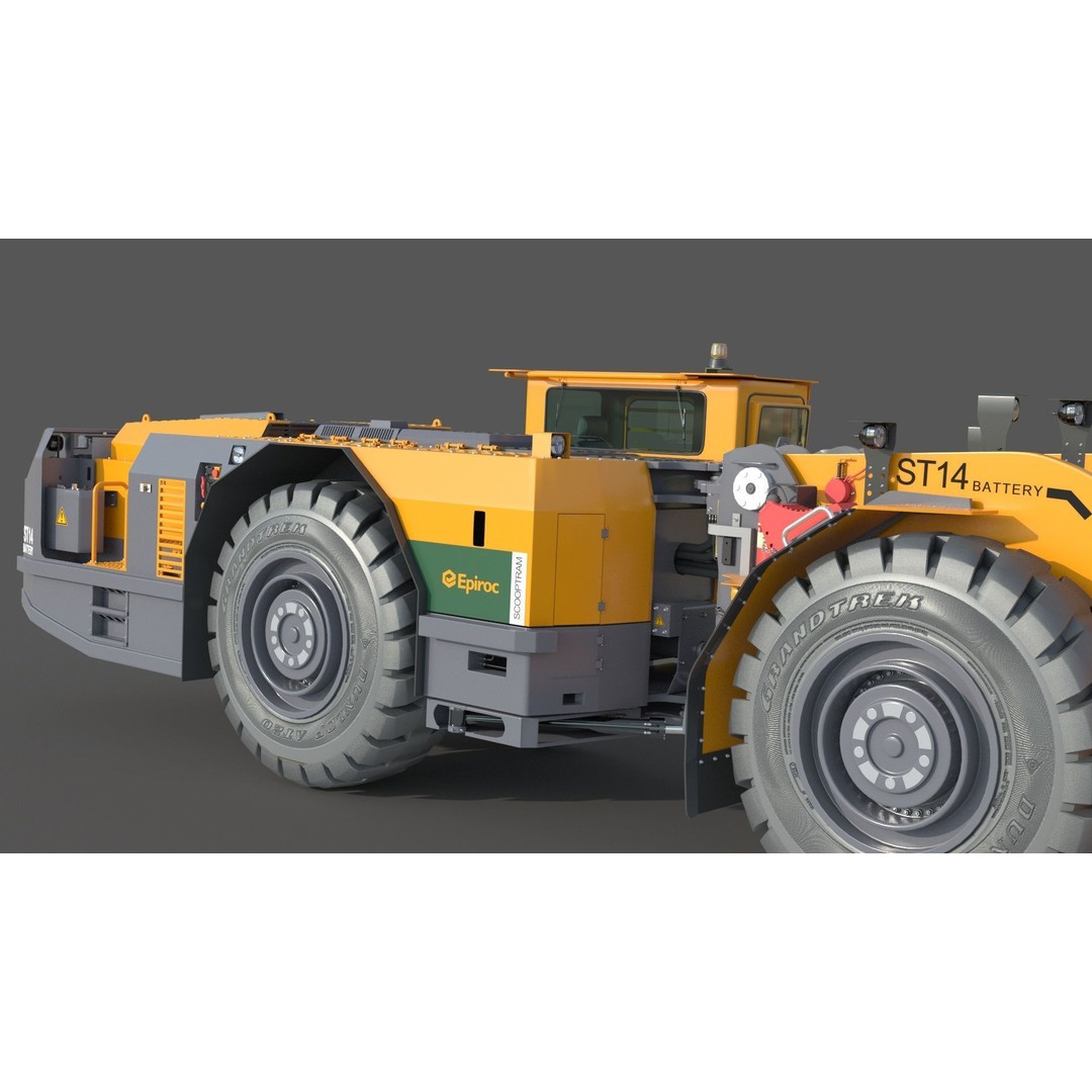 Scooptram ST14 3D Model – High Poly Technical Specification, FBX, OBJ - View 9